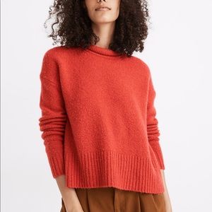 Madewell Women’s Fulton Sweater NWT Medium Orange